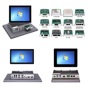 OEM/ODM Linux/win 10 11工业触摸屏电脑嵌入式/壁挂式一体机，带J1900/J4105/J6412/i3/i5/i7 - Product Image 1