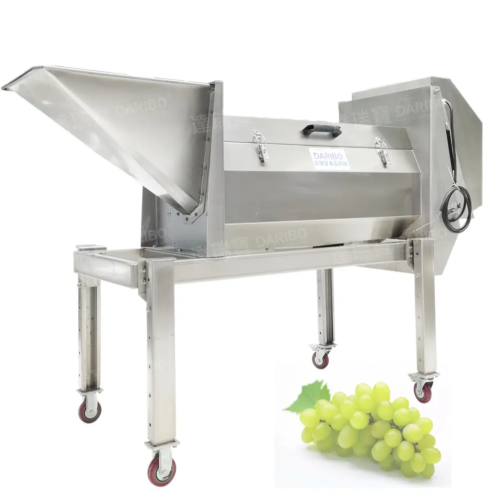 Máquina de extracción de tallo de raíz de uva fresca de alta calidad, máquina de procesamiento Syrah para jugo de uva
