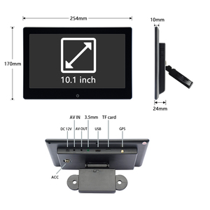 新款10.1英寸车载Dvd播放器安卓汽车监视器WIFI链接4k定位通用车载多媒体触摸屏Carplay - Product Image 1