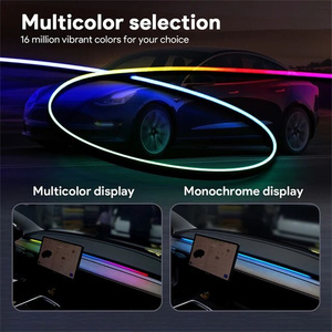 ไฟบรรยากาศอัตโนมัติคู่มืออะคริลิค All In 1 LED Strip โคมไฟตกแต่งภายใน APP ควบคุม RGB รถแสงโดยรอบ - Product Image 3