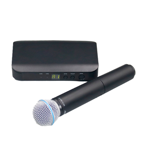 BLX24 betakaraoke 2 kanal kardioid dinamik vokal mikrofon UHF sistemi kiti Karaoke sahne performansı için kablosuz el mikrofon - Product Image 2