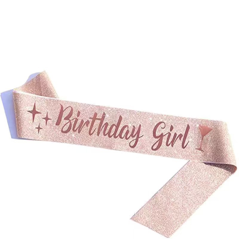 Rouge gold birthday girl