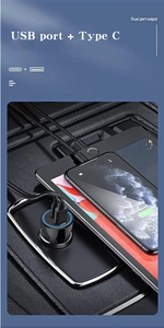 <strong>38W</strong> A+C Universal Portable Mini Car <strong>Charger</strong> High Compatibility Automatic Battery <strong>Charger</strong> All Mobile Fast <strong>Charger</strong> Type-C ABS - Product Image 6