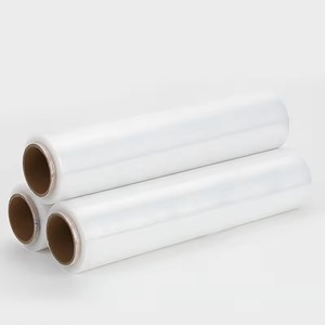 特注ブランディング印刷可能表面LLDPEプラスチックラップロールPEロゴ対応マーケティング包装