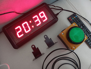 4 cifre LED conto alla rovescia cronometro portatile Mini scuola concorso gioco Timer 1.5 pollici teoria digitale pulsante di telecomando - Product Image 5