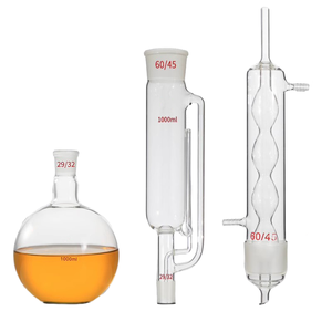 Kit Estrattore Soxhlet in Vetro Borosilicato per Apparecchiature Chimiche, Condensatore, Kit Vetreria da Laboratorio - Product Image 2