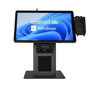 21.5-inch Self-service Restaurant POS All-in-one Machine with Windows and Android Systems, Scanner and Printer