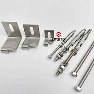 Sistema di fissaggio del rivestimento in pietra in acciaio inossidabile con angolo di marmo in metallo a forma di staffa - Product Image 6