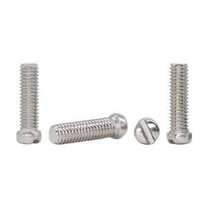 Slotted Small Round Head <strong>Screws</strong> M2 M2.5 M3 Small Head Small Cap Round Head Slotted Machine Thread Hardened Nickel Plated <strong>Screws</strong>