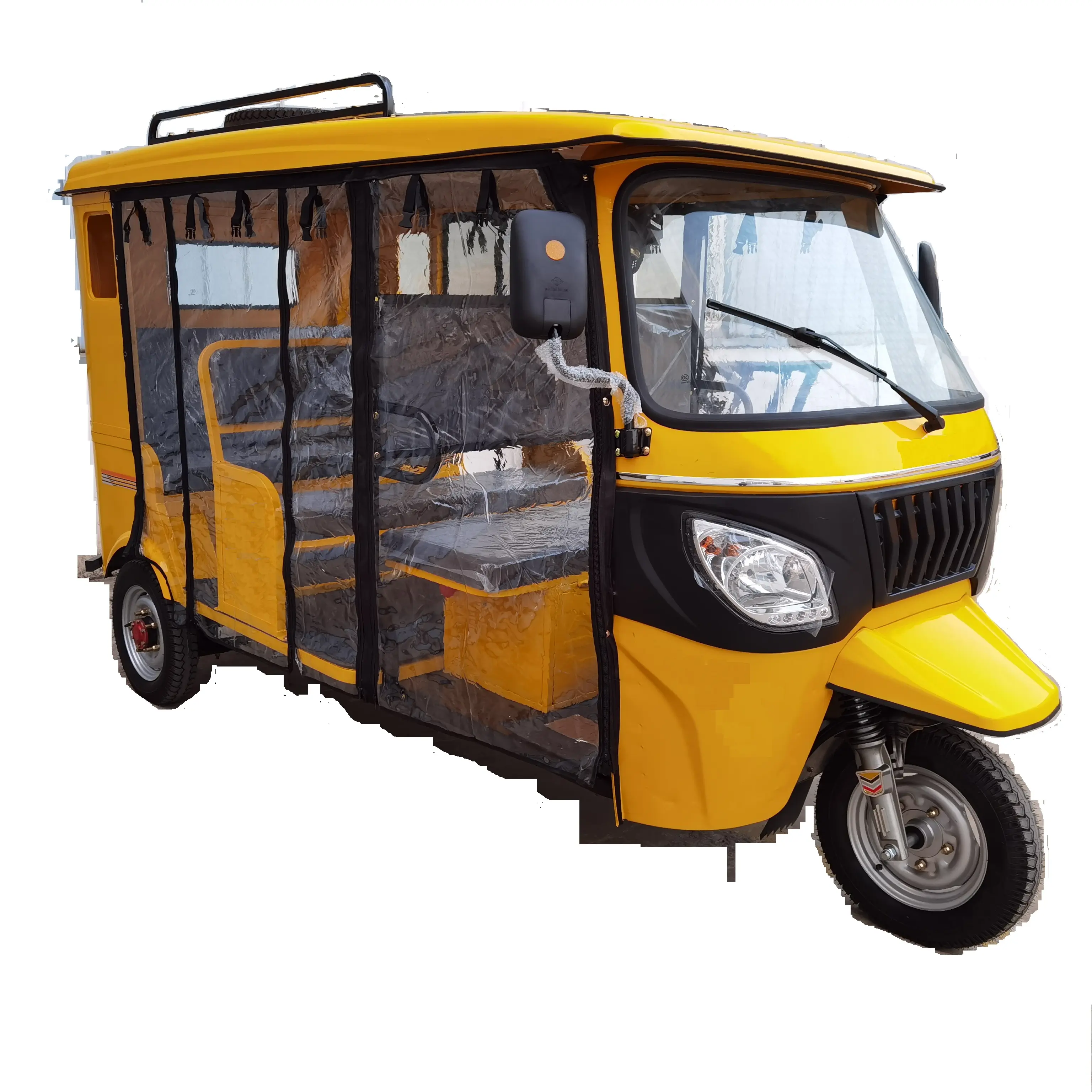 Elektrische Bajaj Taxi Motor Driewieler 3-wielige Passagier Trike Motorfiets