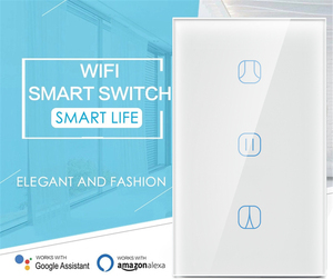 Smart Home-Automatisierung system US Alexa Google Home IFTTT-Vorhangsc halter WiFi-Touch-Schalter - Product Image 3
