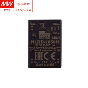 MEAN WELL NLDD-1050H, 10-56VDC <strong>Input</strong>, 6-52VDC <strong>Output</strong>,1050mA, <strong>DC</strong>-<strong>DC</strong> Constant Current Step-Down LED Driver for Commercial Lighting - Product Image 1