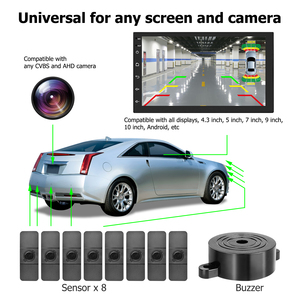 8 ronront ear Mat larking ensors evereverse arking Ensor para Monitor amera ystem compatible con cualquier cámara y pantalla - Product Image 2