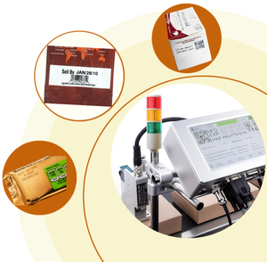 Industrial 12.7mm TIJ Inkjet Printer High-Accuracy Paper Egg Expiry Date <strong>Machine</strong> 4 Heads Flex OEM/ODM T600 - Product Image 6