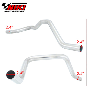 2004-2008 F-150 çift vana 3.5 "eğimli İpucu Muffler paslanmaz Ford için egzoz borusu 4.6L / 5.4L v8