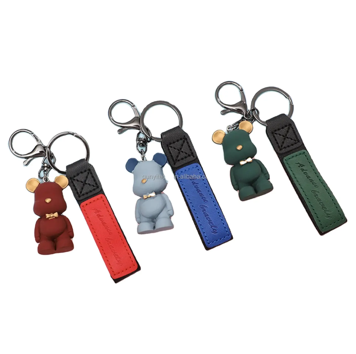 Trẻ em ngày Món quà phong cách mới Móc chìa khóa thời trang mặt dây chuyền Anime bearbrick Keychain bạo lực gấu dễ thương PVC 3D phim hoạt hình Keychain