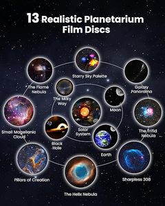 星星投影仪银河台灯夜灯火箭宇航员13张电影到星空极限礼物给孩子成人