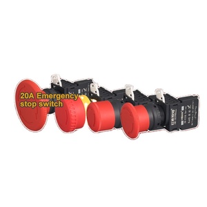 <strong>Push</strong> Lock Rotation Release 22mm <strong>Normally</strong> Close Pushbutton <strong>Button</strong> Switch Emergency Stops - Product Image 1