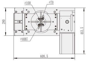 RTS-200 cnc 5 eksenli işleme merkezi aksesuarları sayısal kontrol makinesi için - Product Image 6