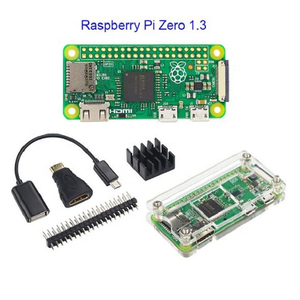 Hot Sale <strong>Raspberry</strong> <strong>Pi</strong> Zero 1.3 or <strong>Raspberry</strong> <strong>Pi</strong> Zero W Starter Kit+Acrylic Case+GPIO Header+Heat Sink 1GHz <strong>CPU</strong> 512Mb RAM RPI 0/W - Product Image 1