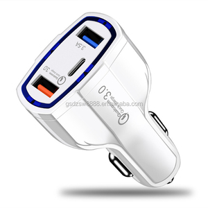 7A Type c PD Quick Charge Car Charger 3 Ports Fast Adaptive Charge <strong>Adapter</strong> for <strong>Iphone</strong> <strong>7</strong> 8 X XR Samsung Lg Android Phone Gps Pc - Product Image 4