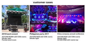 5X5 25ชิ้น10วัตต์ RGB 3in1ผสมสีนำเวทีแสงแสงเมทริกซ์ - Product Image 3