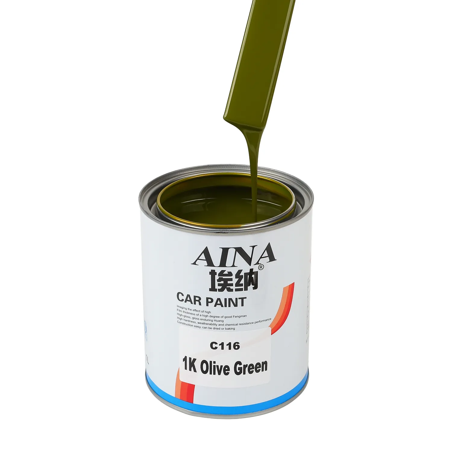 C116 1k Olive Green Acrylic Polyurethane Refinish Paint Excellent Covering Power Selling 1K Car Refinish Paint Automotive Paint