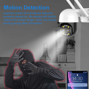 4MP 8X Zoom PTZ IP-Kamera mit zwei Objektiven Sicherheit im Freien Bunte oder IR-Nachtsicht schleifen aufzeichnung Auto Tracking WiFi-Kamera - Product Image 4