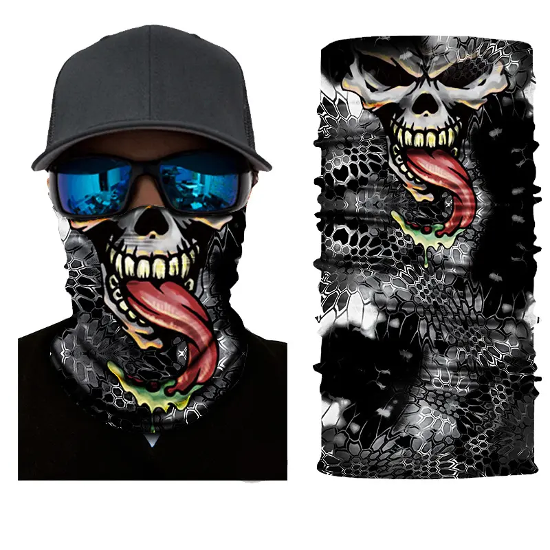 Vente en gros Protection UV personnalisée refroidissement polyester pêche visage couverture Bandana écharpe cache-cou pour le cyclisme