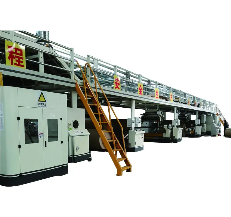 High quality 5 ply corrugated cardboard production line