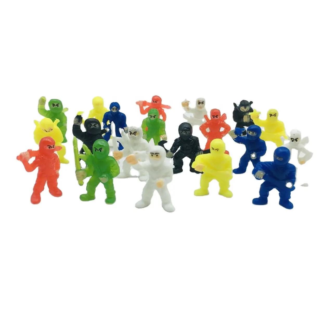 Mini figuras de ninja de juguete para dulces de plástico sorpresa huevos cápsulas de juguete