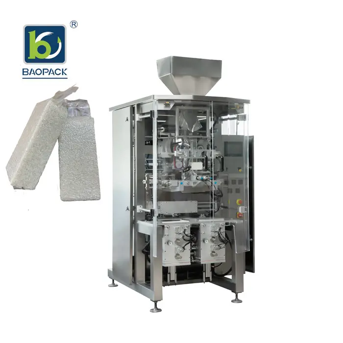 Mais popular Máquina de embalagem a vácuo vertical automática para linha de produção de grãos de arroz 2kg 4kg 8kg