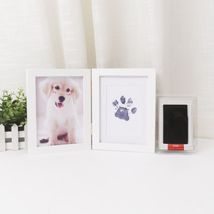 El ve ayak izi baskı için 2024 DIY Pet kiti kedi ve evcil hayvanlar için temiz dokunmatik mürekkep ile köpek pençe baskı pedi - Product Image 6