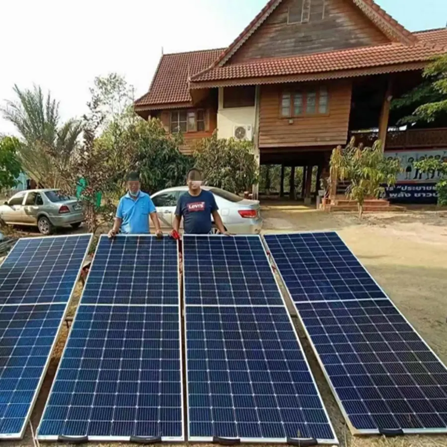 Benutzer definierte Regierung Solar panel Kit Setup-Programm 550W 1000Watt 220V Lifepo4 Batterie Set PV Mono Bifacial Solar panel für Haus