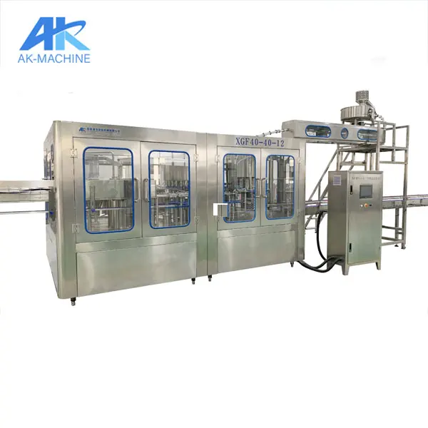 Fabricante de equipamentos para plantas de engarrafamento de água potável com máquinas de enchimento de alta qualidade