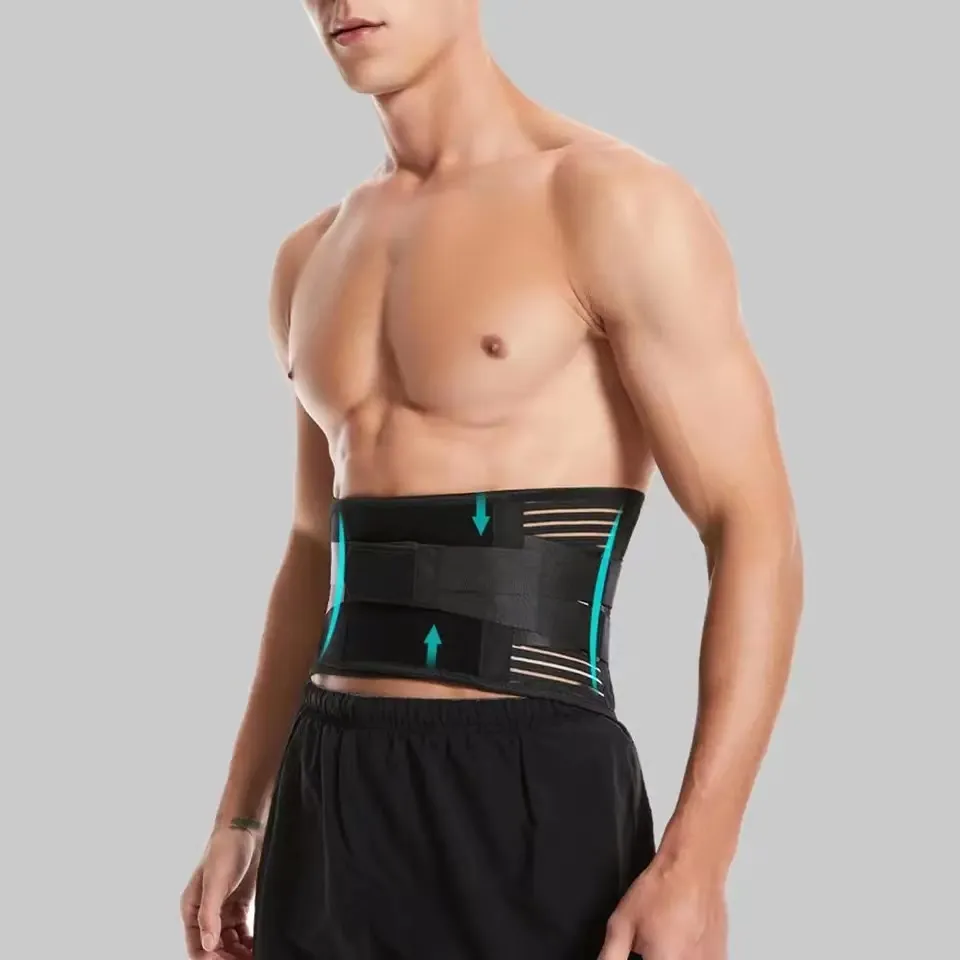 Suporte ajustável para costas cinta de suporte lombar para dor nas costas