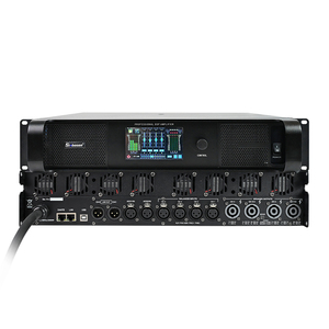 PA System Led Touch Screen 4 Channel FIR Filtering XLR DSP20000Q Touring <strong>DSP</strong> Amplifier with Dante <strong>Networking</strong> - Product Image 6