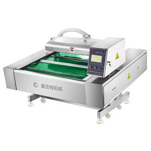 Shandong Kangbeite DZ-1000 macchina confezionatrice sottovuoto controllata da <span class=keywords><strong>Computer</strong></span> nuova macchina confezionatrice continua sottovuoto per salsicce