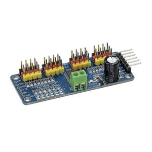 Yeni ve orijinal 16 kanal PWM Servo Servo sürücü kurulu Robot denetleyici IIC arayüzü sürücü modülü PCA9685 modülü