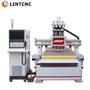 Enrutador Cnc Atc de husillos múltiples, muebles de oficina de madera anidados, fabricación de armarios de cocina, precio de máquina de carpintería 1325 1328
