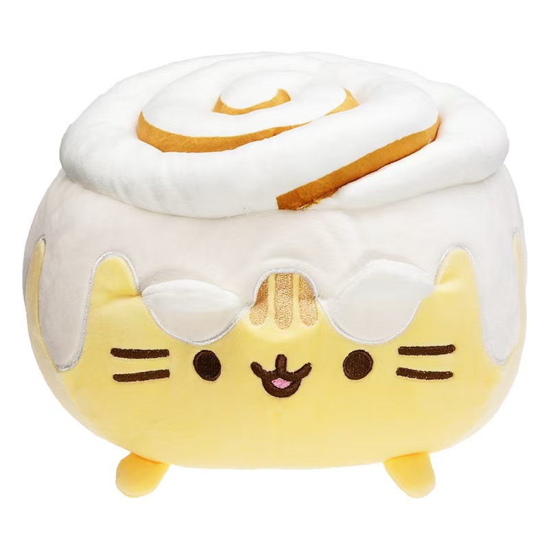 Chat en forme de brioche à la cannelle