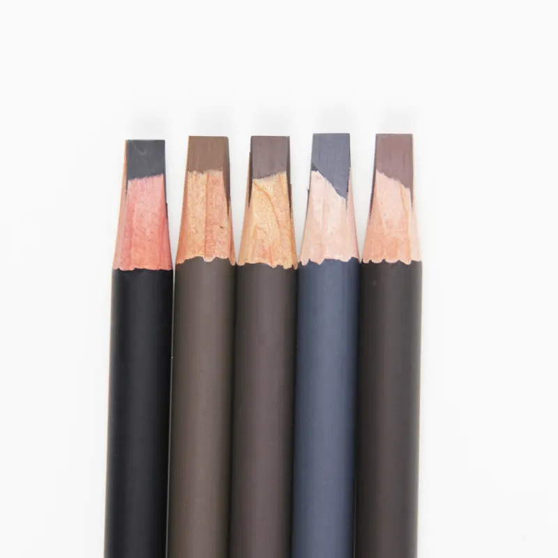 निर्माता थोक शाकाहारी 2 में 1 निविड़ अंधकार भौं पेंसिल निजी लेबल कस्टम लोगो भौं पेंसिल