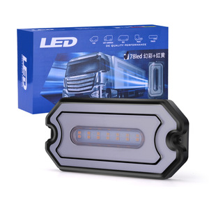 ไฟเตือน LED ด้านข้างอเนกประสงค์12V/24V, 72เม็ดไฟเตือนแฟนซีไฟท้ายสำหรับรถยนต์รถบรรทุก - Product Image 2
