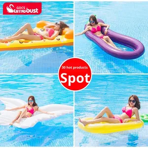 Gobest internet-nổi tiếng Unicorn <span class=keywords><strong>Inflatable</strong></span> PVC dưa hấu Nàng Tiên Cá Float phòng chờ Ghế đệm không khí ngoài trời nước Float giường - Product Image 5