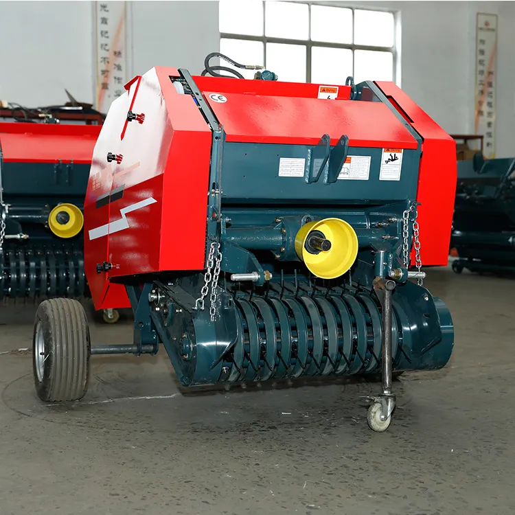 Mini Walk Behind Tractor Hay Bailer trattore montato Pto Mini Round Straw Baler Machine Round Baler Machine per trattore