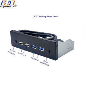 5.25 Inch CD-ROM Bay Desktop PC <strong>Computer</strong> Case Front Panel With 2 USB 3.0 + Dual USB 2.0 Connector Power &amp; Reset Button - Product Image 1
