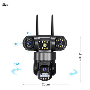 Cámara IP de red de 6MP 360 ° Panorámica PTZ Gran angular Visión nocturna Audio bidireccional Sensor CMOS Garantía de 1 año-Solución de seguridad - Product Image 6