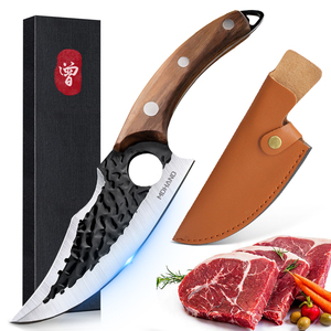 Giả mạo butcher dao boning dao Viking dao sắc nét thịt Cleaver với vỏ bọc cho cắm trại ngoài trời BBQ - Product Image 1