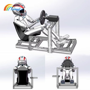 Simulador de conducción de juego de estilo Popular con soporte de Monitor de TV de tres pantallas DIY personalizado 4080 plataforma de simulación de perfil de aluminio - Product Image 1