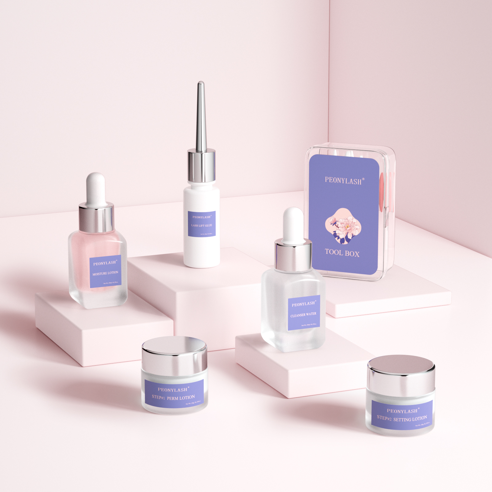 Kit de pestañas y cejas